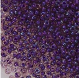 Zdjęcie - Koraliki TOHO Magatama 3mm Inside-Color Rainbow Rosaline/Opaque Purple Lined